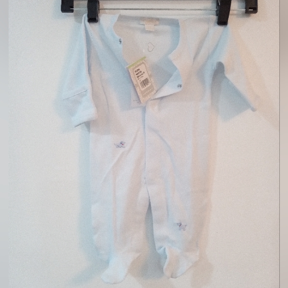 Kissy Kissy Light Blue Footie One Piece